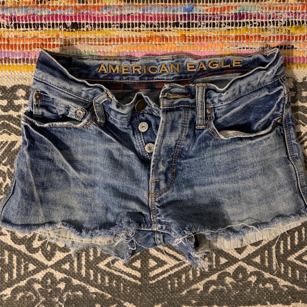 American Eagle Blue Jean Shorts